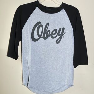 Obey baseball tee